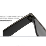 TD® Lunettes de soleil carrées pour hommes et femmes de même style Grandes lunettes de soleil carrées rétro européennes et américain