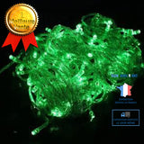 TD® Guirlande lumineuse LED fil  déco USB ld'ornement de fête  (vert 5m)
