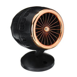 Réchauffeur Electrique chauffage d'air Chaud d'hiver Ventilateur chauffant Cadeaux de Noël dortoir OR NOIR