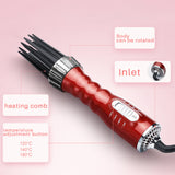 TD® Bâton curling multifonctionnel bâton de rouleau d'oeuf d'ondulation d'eau trois en un peigne à air chaud réglable à trois vitess