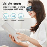 TD® Protecteur oculaire visuel USB Masseur oculaire Bluetooth à 16 vibrations multipoints par rotation à 360 degrés