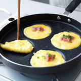 TD® Poêle à omelette ，Position à quatre trous ，Mini anti-adhésif multifonctionnel  ，Ménage ，Convient aux plaques de cuisson à gaz