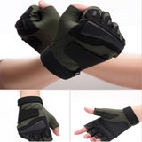 Gants de sport Gants à demi-doigt Forces spéciales Gants tactiques d'extérieur Fitness Gants d'équitation antidérapants sans