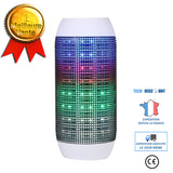 TD® Haut-parleur pulsé LED / Enceinte Lampe Lanterne Speaker Electronique Bluetooth-Blanc / LED multicolore / Son claire et fluide