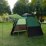 TD® Tente hexagonale à double couche extérieure entièrement automatique camping multi-personnes à ouverture rapide