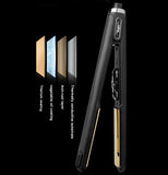 TD® Fer à friser multifonctionnel droit curling double usage incurvé tourmaline céramique correction des cheveux attelle enfichable