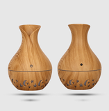 TD® Diffuseur d'arômes humidificateur à grains de bois diffuseur d'arômes à grains de bois purification d'huiles essentielles creuse