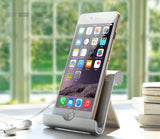 TD® Support Multi-Position en Aluminium. Support de Voyage Pliable. Support universel avec inclinaison ajustable pour Smartphones. T
