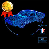 TD® Lampe de table tactile 3D colorée pour petite voiture