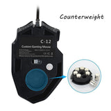 TD® Souris GAMING filaire Bureau DPI réglable adhérence parfaite contrôle main fonction USB plusieurs touches rétro éclairage