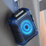 TD® Batterie externe alimentation ventilateur power bank extérieur pratique suspendu bleu petit charge USB trésor banque alimentatio