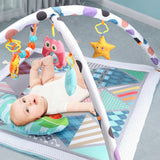 TD® Cadre de fitness bébé 0-1 ans en plastique jouet interactif lumière musique pendentif capacité formation jeu couverture hochet