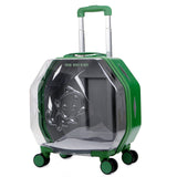 TD® Boîte de chariot pour animaux de compagnie sortant capsule spatiale portable sac à dos transparent tête de traction bidirectionn