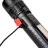 TD® Sortie aimant lumière COB côté lumière avertissement lumière de travail forte lumière extérieure projecteur lampe de poche