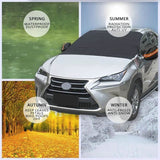 TD®  Auto Couverture de Pare-Brise Neige magnétique Imperméable Glace Neige Soleil Voiture pare-soleil Gel Protecteur