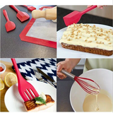 TD®  Lot de 5 Ensemble Ustensiles de cuisine alimentaire barbecue silicone BROSSE ALIMENTAIRE