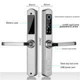 TD® 304 acier inoxydable pont cassé aluminium wifi étanche serrure de porte intelligente serrure de mot de passe d'empreinte digital