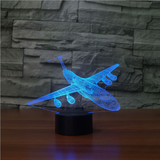 TD® Nouvel avion 3D veilleuse télécommande tactile colorée LED lumière visuelle lampe de table cadeau créatif