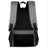 TD® Sac à Dos USB Charging Port Sac a Dos PC Portable 15" Sac à Dos de Voyage d'affaires Loisirs Collège -Gris
