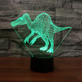TD® Veilleuse 3D Illusion blanche Veilleuse 7 touches tactile Lumière LED YZZ81212004WH_cbas