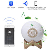 TD® Haut-parleur Bluetooth clair de lune cadeaux exquis 14 haut-parleurs de langues coran veilleuse plusieurs couleurs télécommande