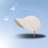 TD® Écran solaire cordon de serrage réglable respirant à séchage rapide chapeau de pêcheur pliable chapeau de soleil pour femme