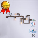 Applique d extérieur Appliques Murales Vintage Industrielle Reacutetro en Tuyau dEau avec Cinq Sources de Lumiegravere Edison