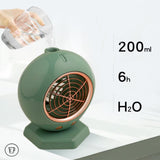 TD® Le ventilateur de climatisation USB peut secouer la tête du ventilateur refroidi à l'eau du refroidisseur d'air de bureau vert