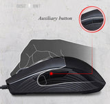 TD® Souris Filaire Jeu Classique USB Programmable 7 Bouton,Eclairage RVB Capteur3327 Design Ergonomique Effet Lumineux1,8 m,câble tr