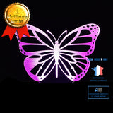 TD® Papillon 3D veilleuse colorée tactile télécommande USB LED lumière visuelle cadeau maison petite lampe de table
