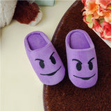 TD® Chaussons en Paire 36/37 Violet jaune Peluche-Pantoufles/ Cadeau de Noel homme Femme-paire