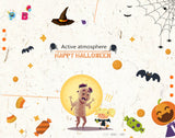 TD® ballon decoration anniversaire happy halloween fille 3 ans enfant garçon bebe fete mural interieur exterieur joyeux anniversaire