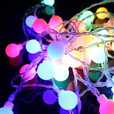 TD® Guirlande Lumineuse LED - 100 Boules - Imperméable - Avec prise - Blanc chaud - 10 m