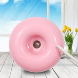 TD® Humidificateur Ultrasonique Flottant en forme de donut rose Diffuseur d'huile essentielle de parfum d'arôme Purificateur d'air