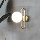 Applique Boule de verre Simplicité nordique Tête de lit de chambre Personnalité créative décoration murale Devant le miroir