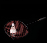 Raquette de badminton tout carbone, raquette noire offensive super légère