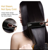 TD® Lisseur à vapeur Pro longue durée double plaque technologie avancée cheveux sec et humide double technologie vapeur tous cheveux