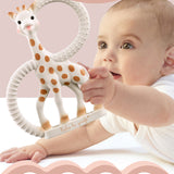 TD® Jouet de dentition naturel bébé fauve 0 ~ 36 mois tétine bébé cadeau molaire léger et doux jouet de dentition de qualité aliment