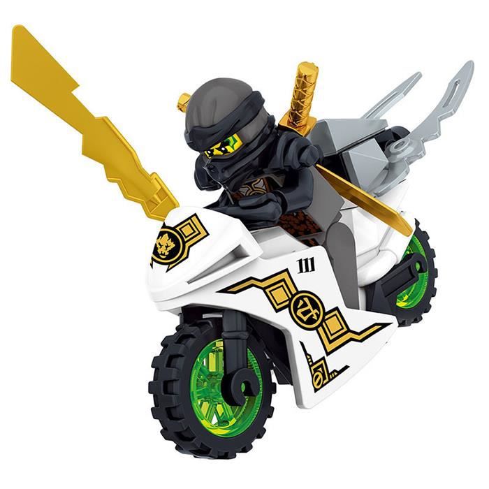 TD® Lego ninjago jouet moto enfant 8 pcs Lego Phantom construction Playmobil figurine plastique jouet imagination éveil fille garçon