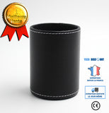 TD® Porte-stylo d'affaires en cuir rond porte-stylo bureau papeterie boîte de rangement pot de rangement créatif mode fournitures bu