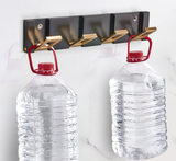 Crochets vêtements cintres espace solide aluminium crochets porte arrière armoires vestiaires patères rangée  clés pliage inv