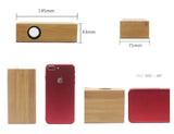TD® Enceinte Bluetooth portable en bois sans-fil chargeur ordinateur Haut-parleur s8 pc studio Iphone Samsung pas cher original