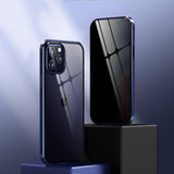 TD® 5pack Convient pour iPhone12 coque de téléphone de à double face Apple 12 Pro cadre en métal magnétique  de protection noir