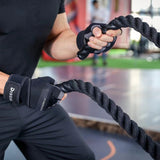 TD® Bracelets fitness demi-doigts, gants allongés, paumes de sport, leviers antidérapants, gants d'entraînement haltères, code M