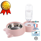 Amovible chat de compagnie coin gamelle pour chien distributeur d'eau en plastique bol à boire animaux fournitures a