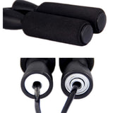 TD® Corde à sauter réglable Entrainement Accessoire de fitness Musculation-noir