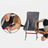 TD® Chaise pliante extérieure surélevée portable camping pêche loisirs plage tissu Oxford chaise de dossier résistant à l'usure