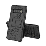 TD® Coque de téléphone Samsung Galaxy S10 avec support Coque de protection pour téléphone Coque arrière Coque de téléphone