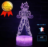 TD® 3D Lampes Illusions Dragon Ball Son Goku Lampe Veilleuse LED 7 Couleurs Télécommande Touch Mood Décoration Lamp de Table Cadeau