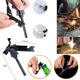 TD® Ensemble d'outils de survie pour équipement de camping en plein air fournitures d'urgence multifonctionnelles sur le terrain